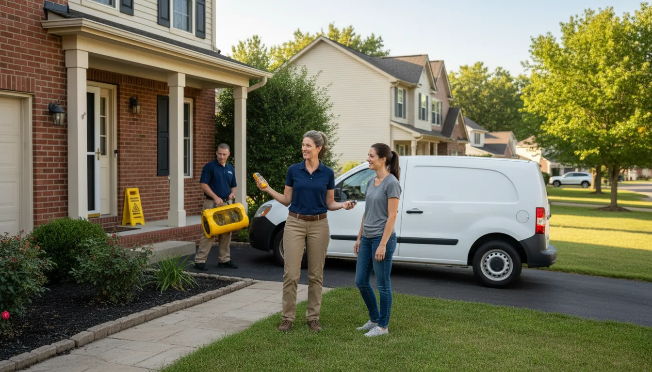 Residential water damage restoration in Clawson, UT